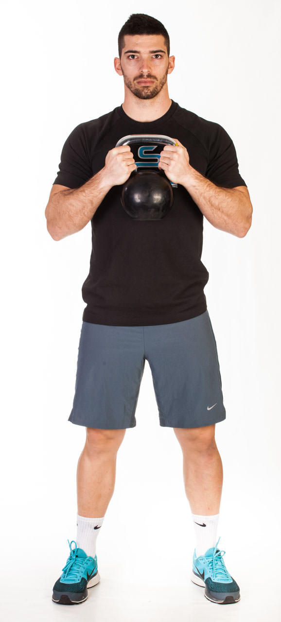 Kettlebell Half Squat frame #1