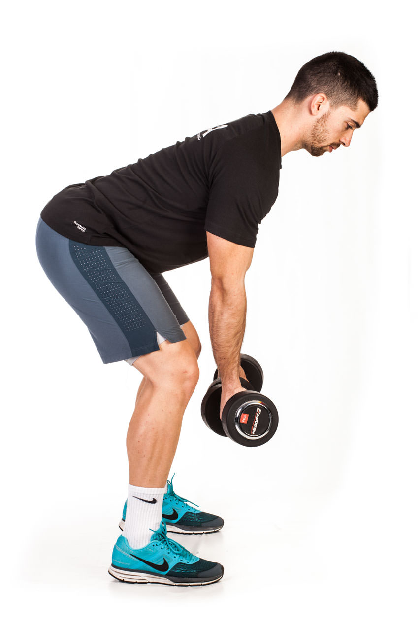 Bent Over Two-Dumbbell Row (Supinated Grip) frame #1