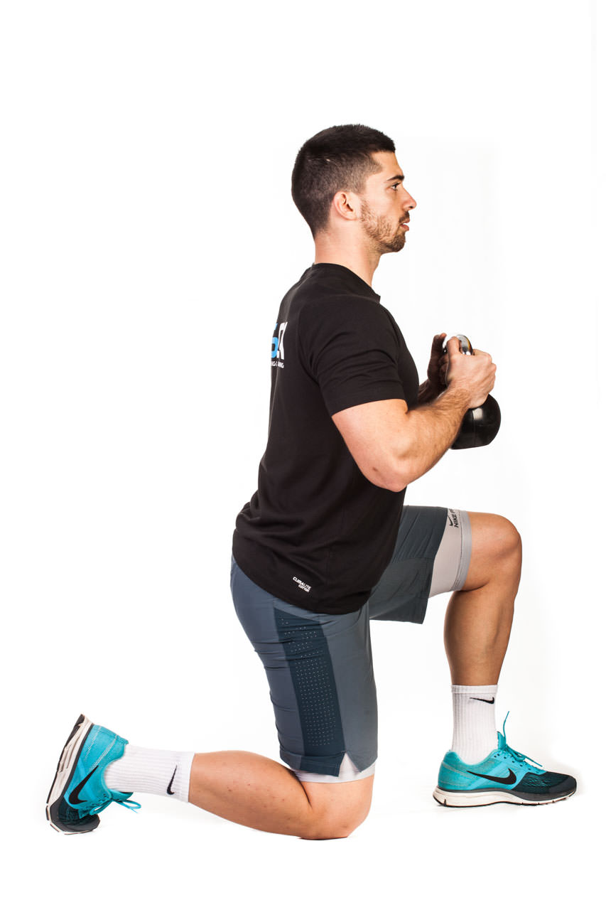 Kettlebell Kneeling to Squat frame #2