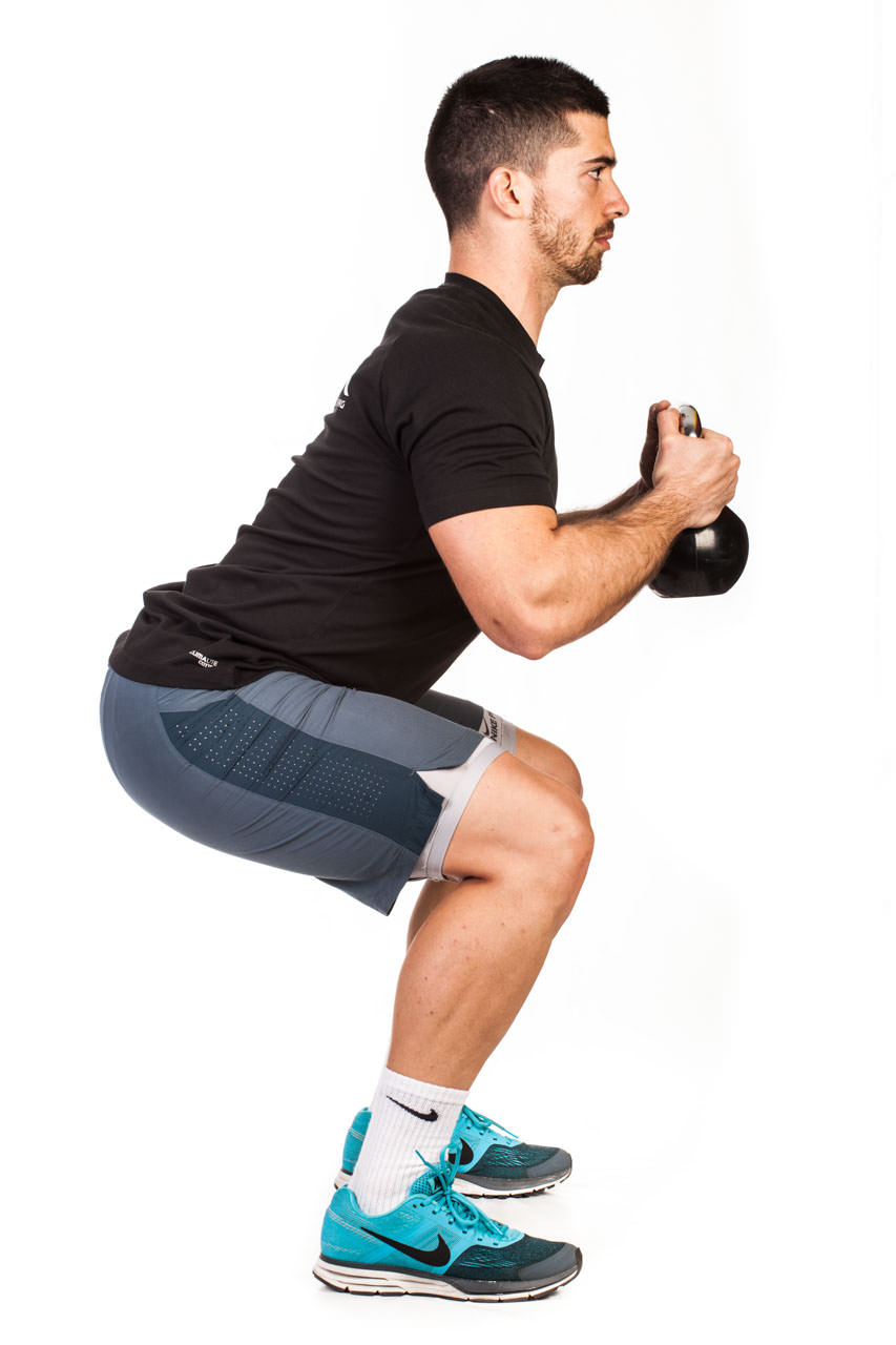 Kettlebell Kneeling to Squat frame #3