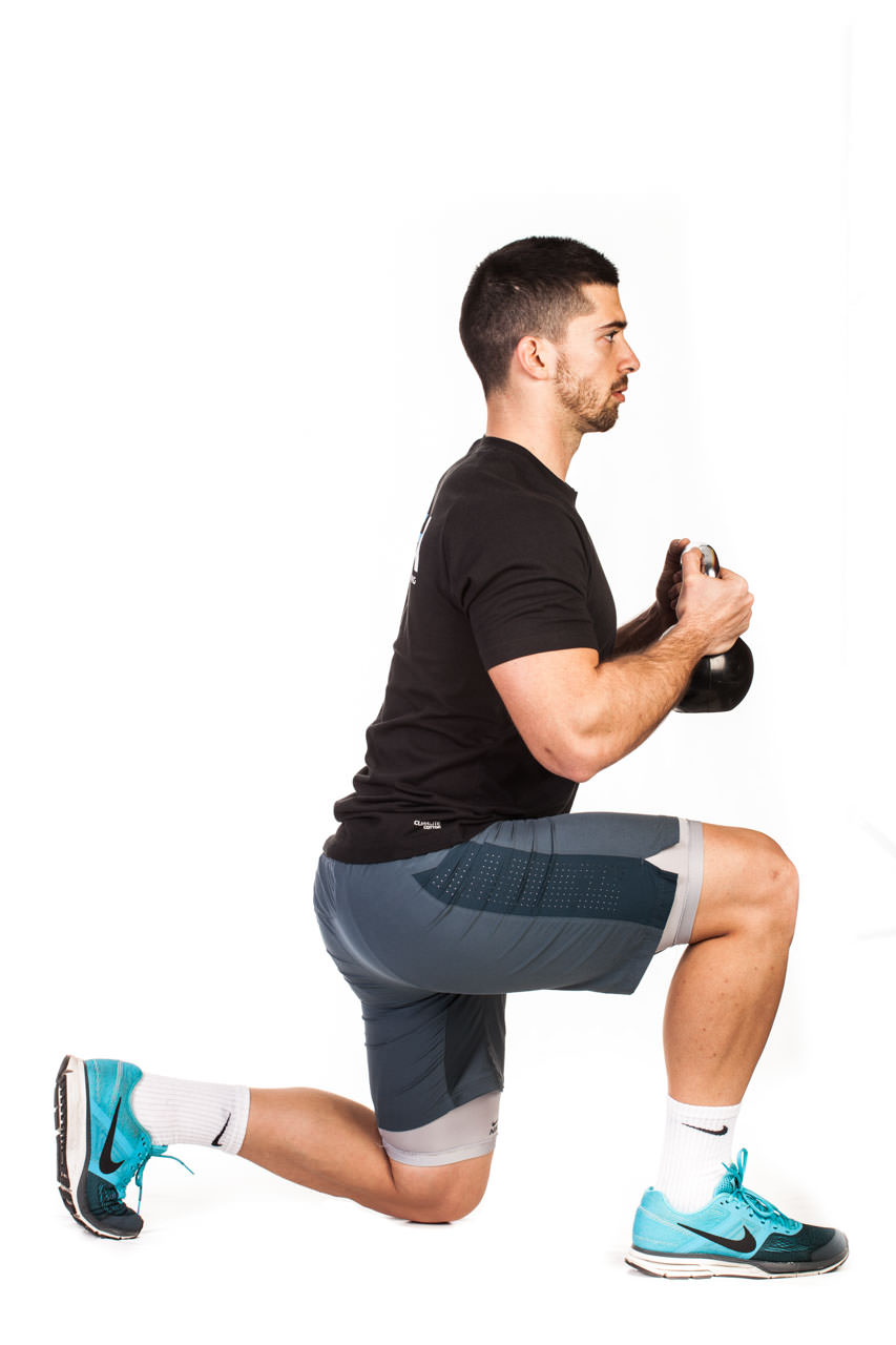 Kettlebell Kneeling to Squat frame #4