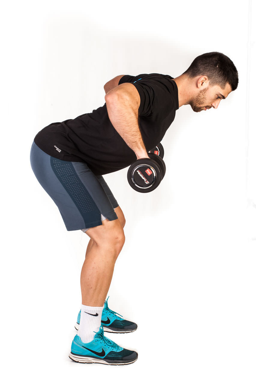Bent Over Two-Dumbbell Row (Pronated Grip) frame #2