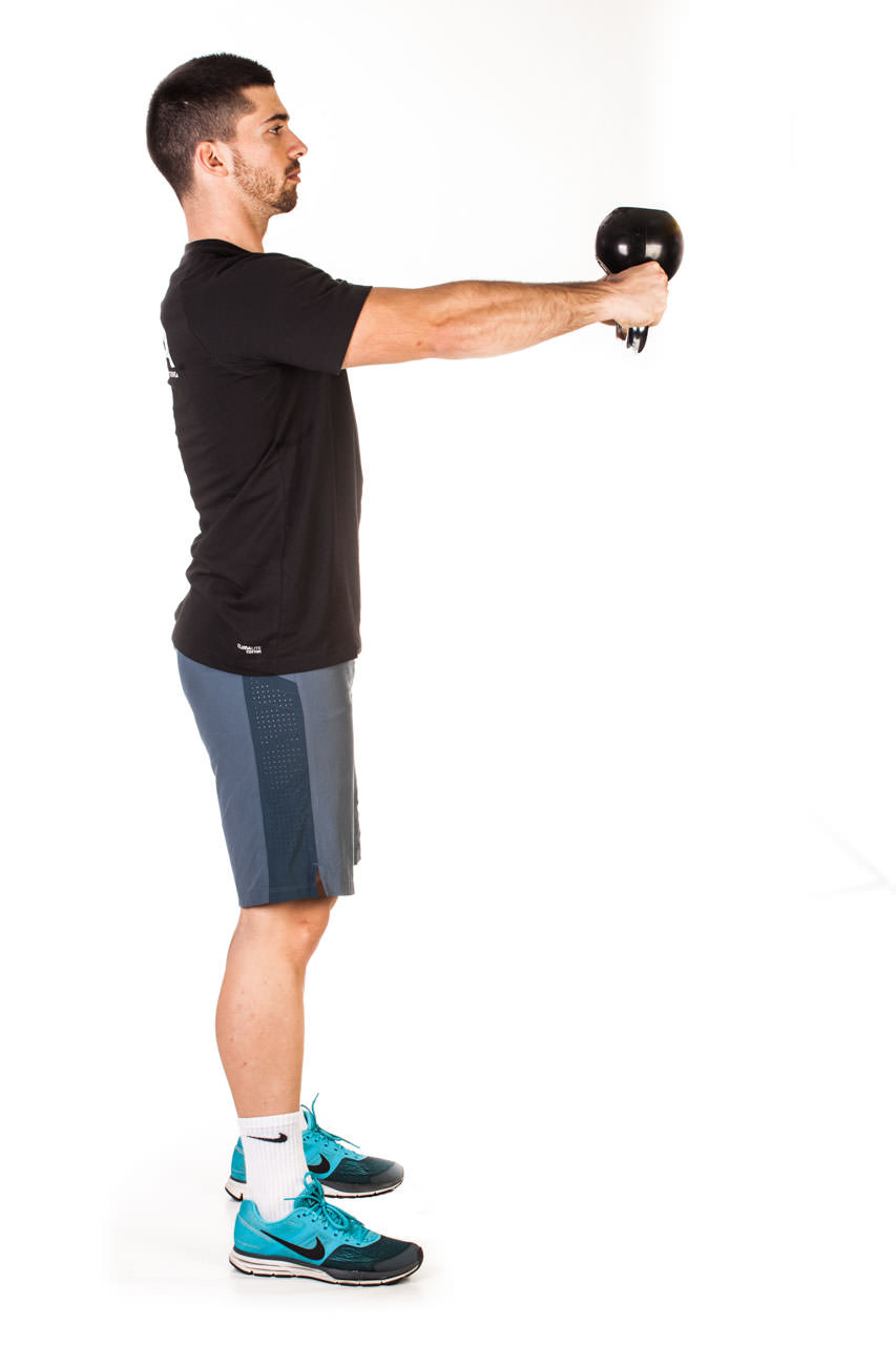 Kettlebell Front Raise frame #2