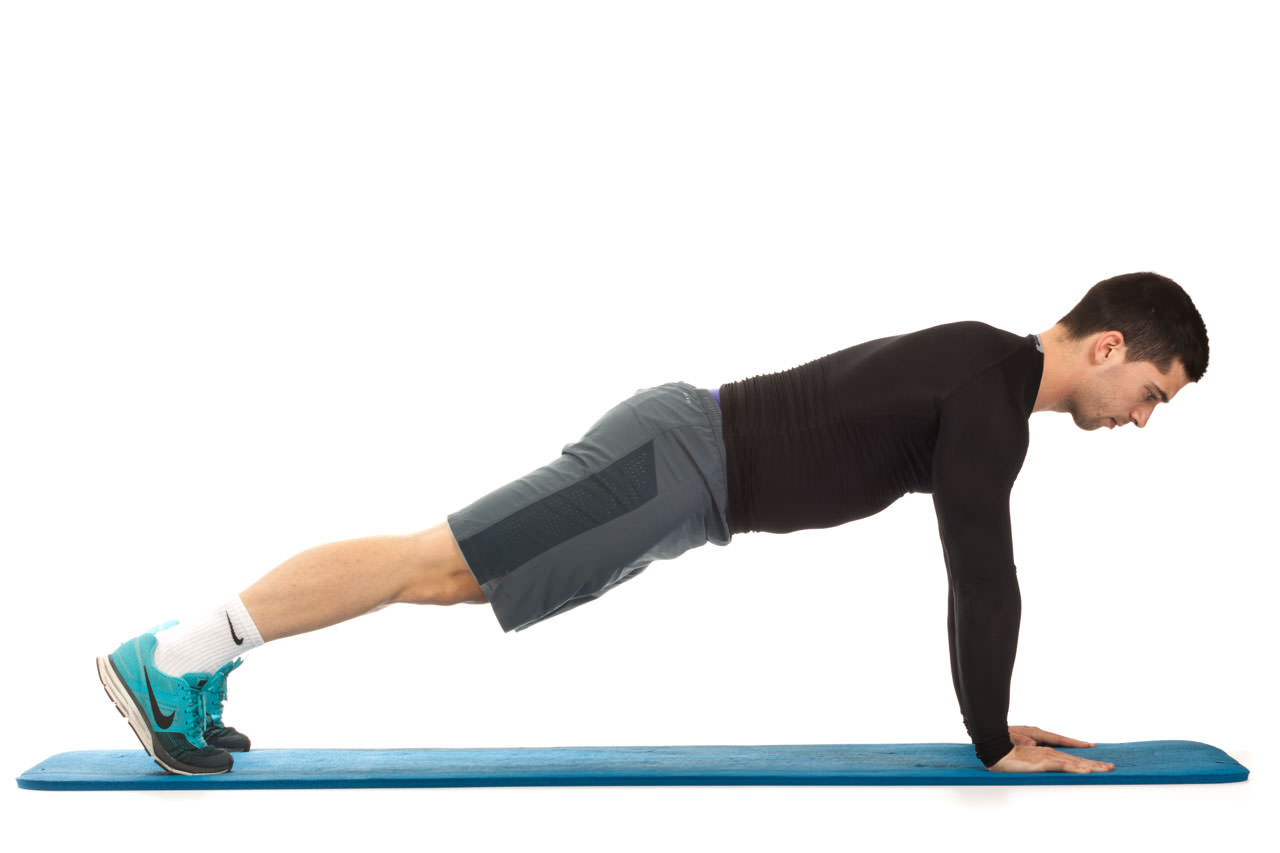 Plank with Knee Drive frame #1