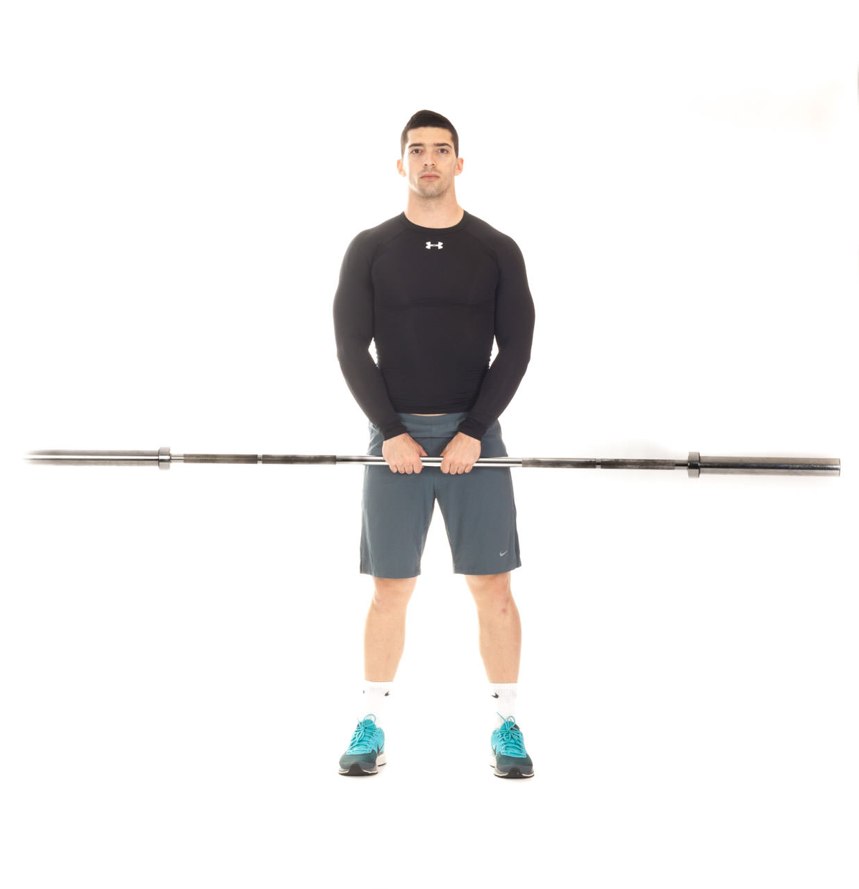 Close-Grip Upright Barbell Row frame #1