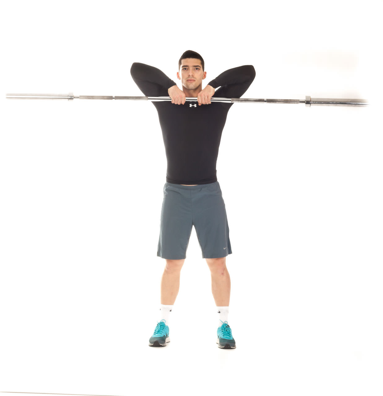 Close-Grip Upright Barbell Row frame #2