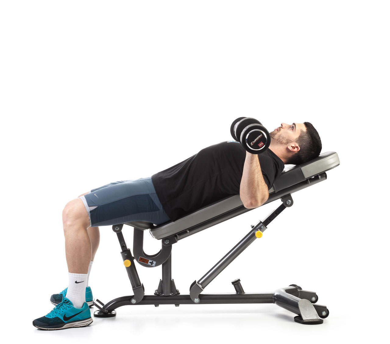 Dumbbell Incline Bench Press frame #1