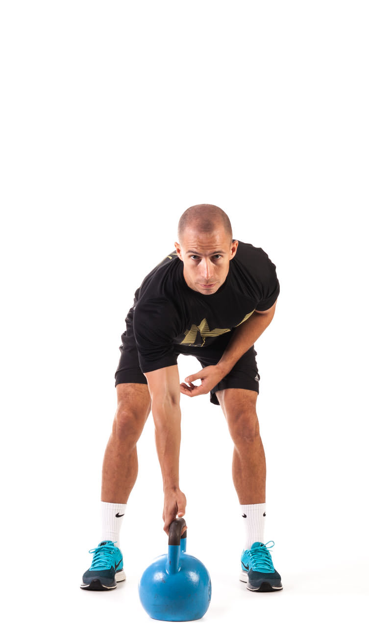 One-Arm Kettlebell Clean frame #1