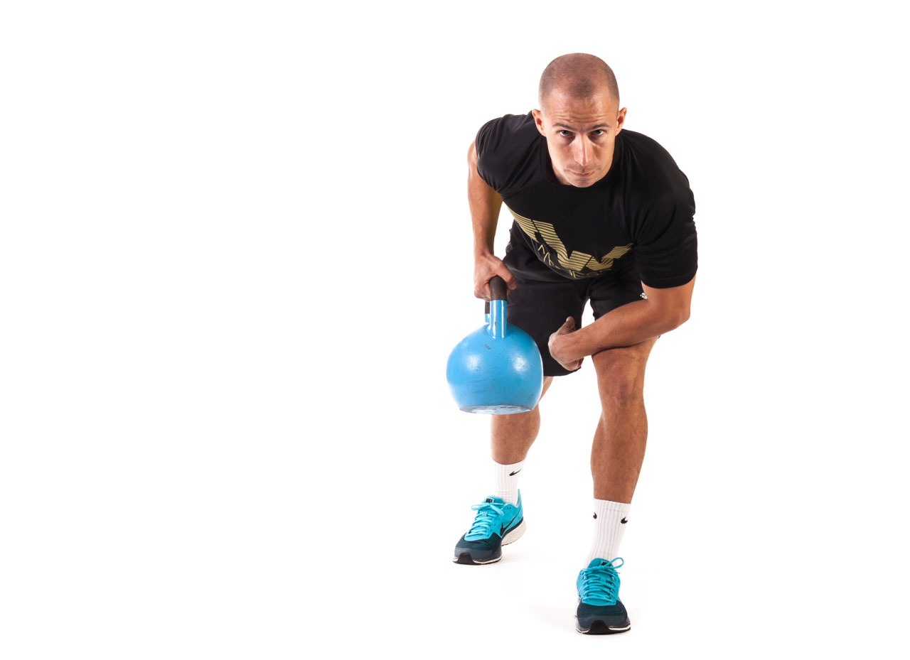 One-Arm Kettlebell Row frame #2