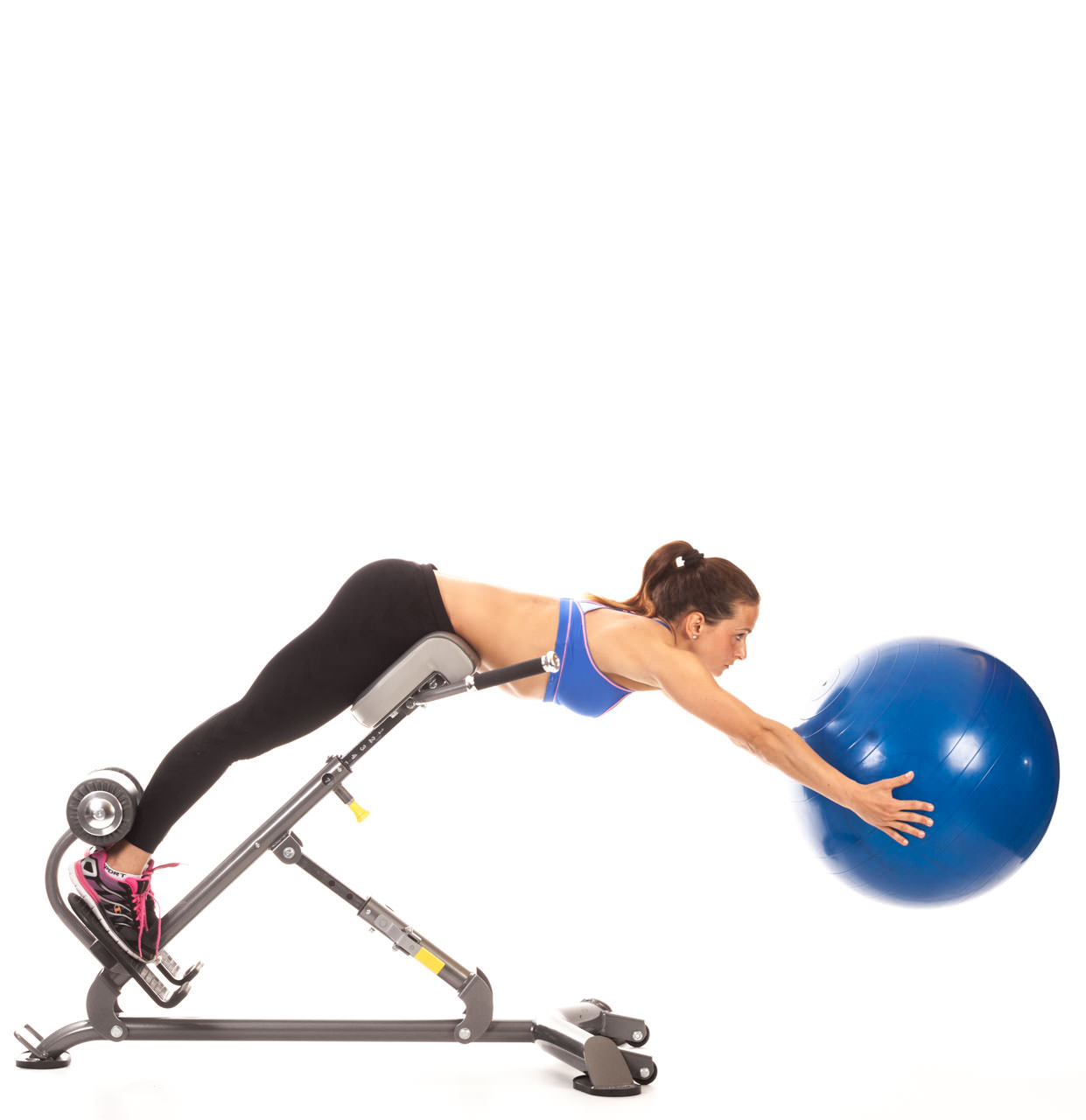 Swiss Ball Back Extension (Hyperextension Bench) frame #2