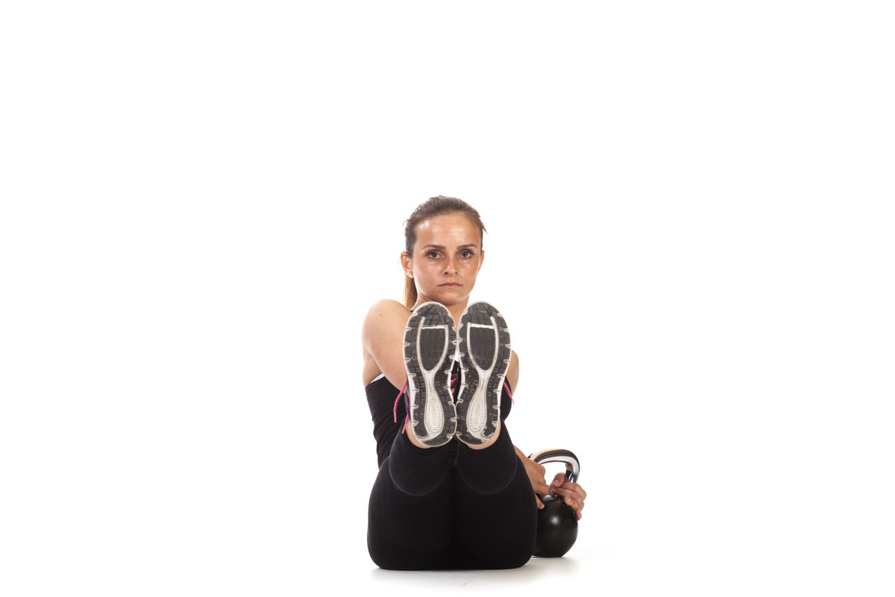 Seated Kettlebell Twist frame #2