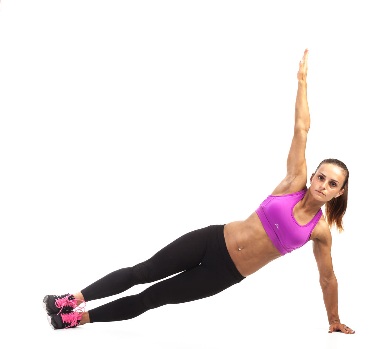 Side Plank Raised Arm Total Workout Fitness