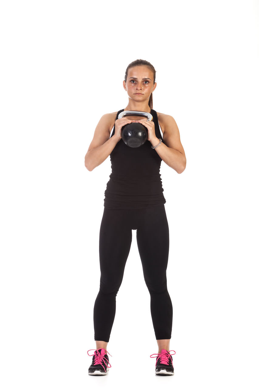 Kettlebell Lunge with Torso Rotation frame #1