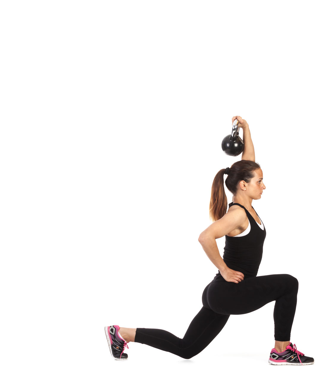 One-Arm Kettlebell Lunge frame #2