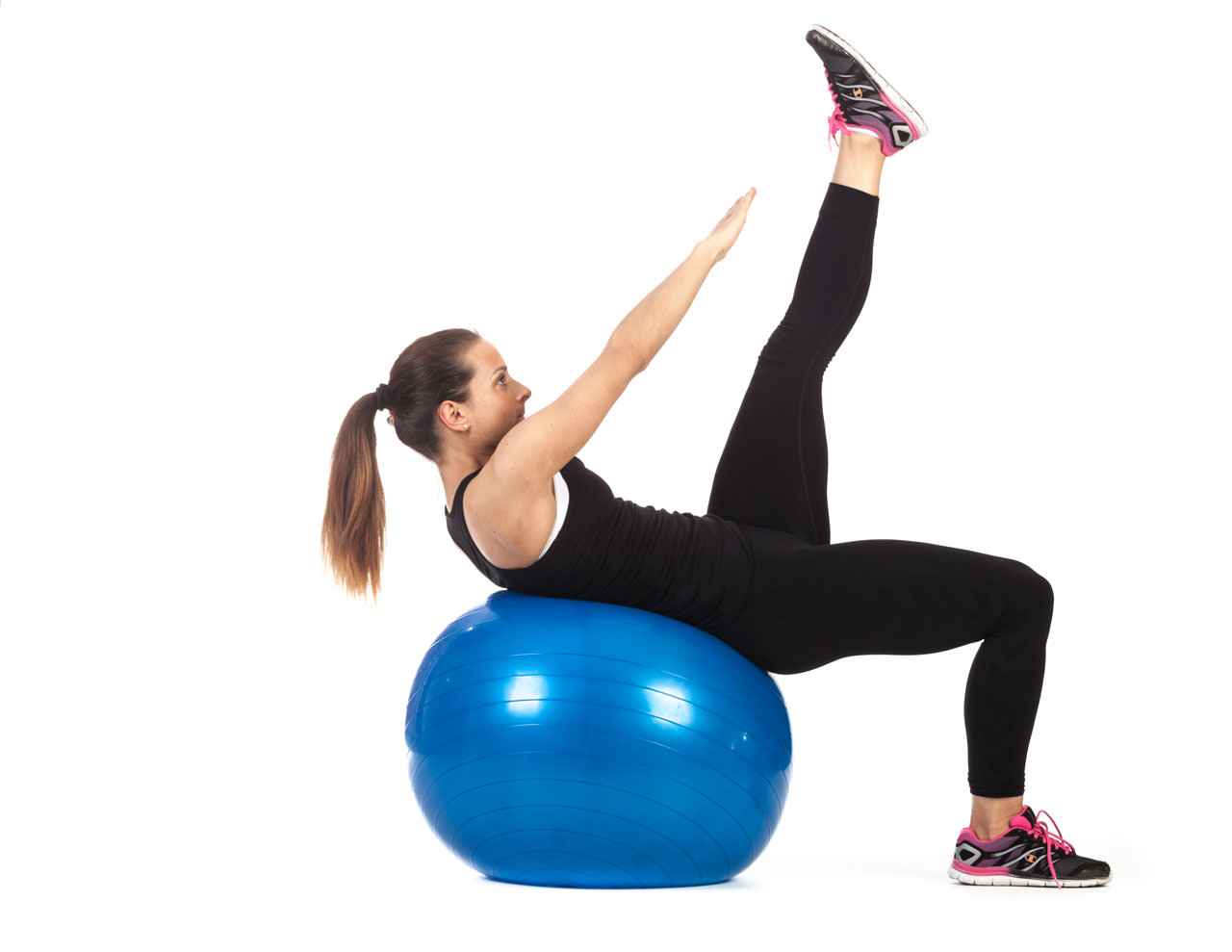 Swiss Ball V-Sit Up frame #2