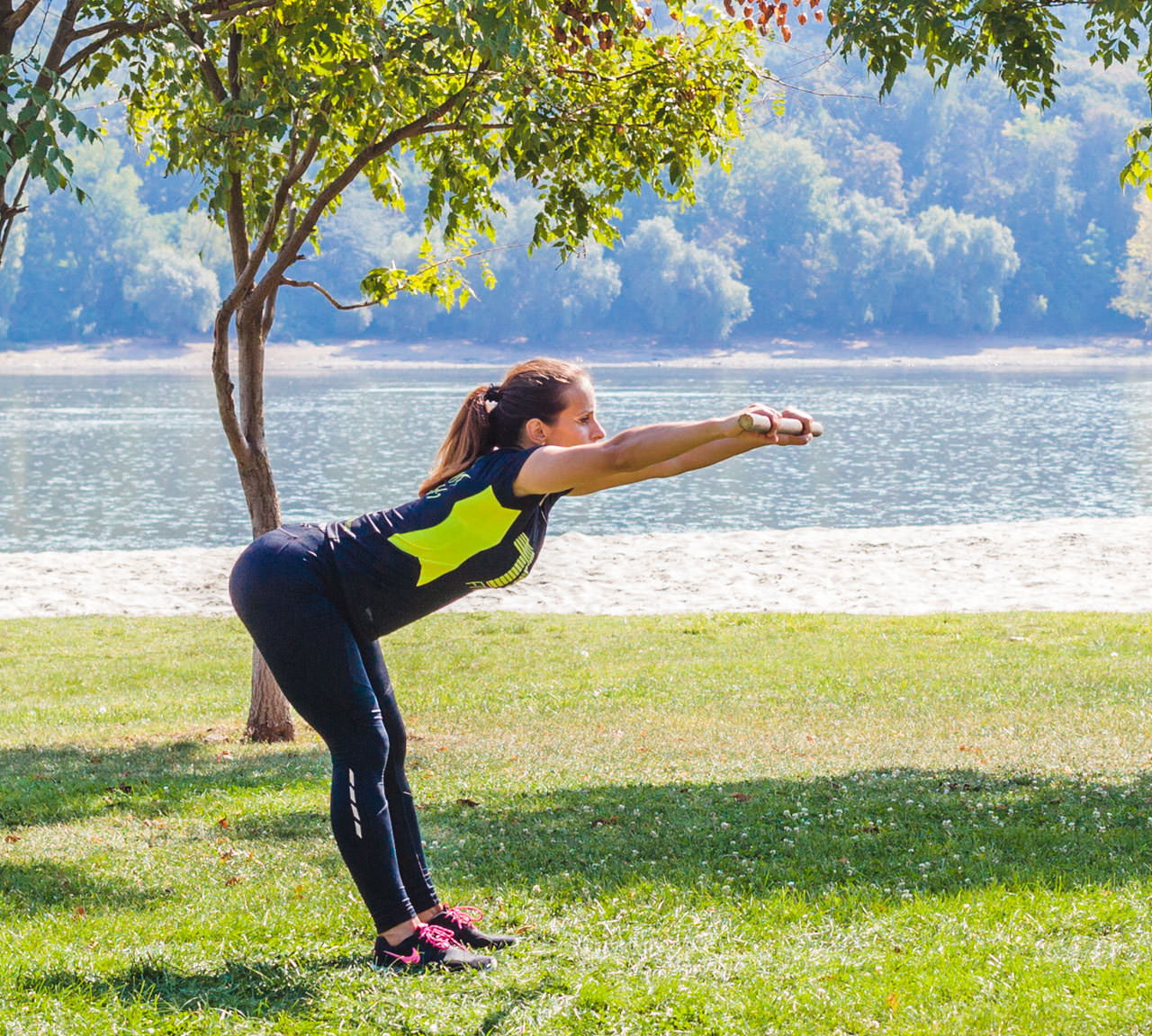 Bent over front raise sale