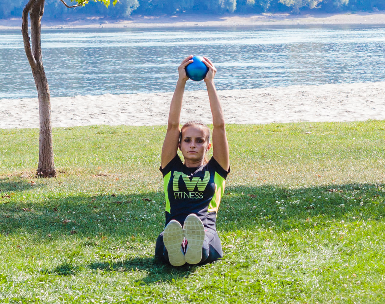 Seated Medicine Ball Twist frame #3