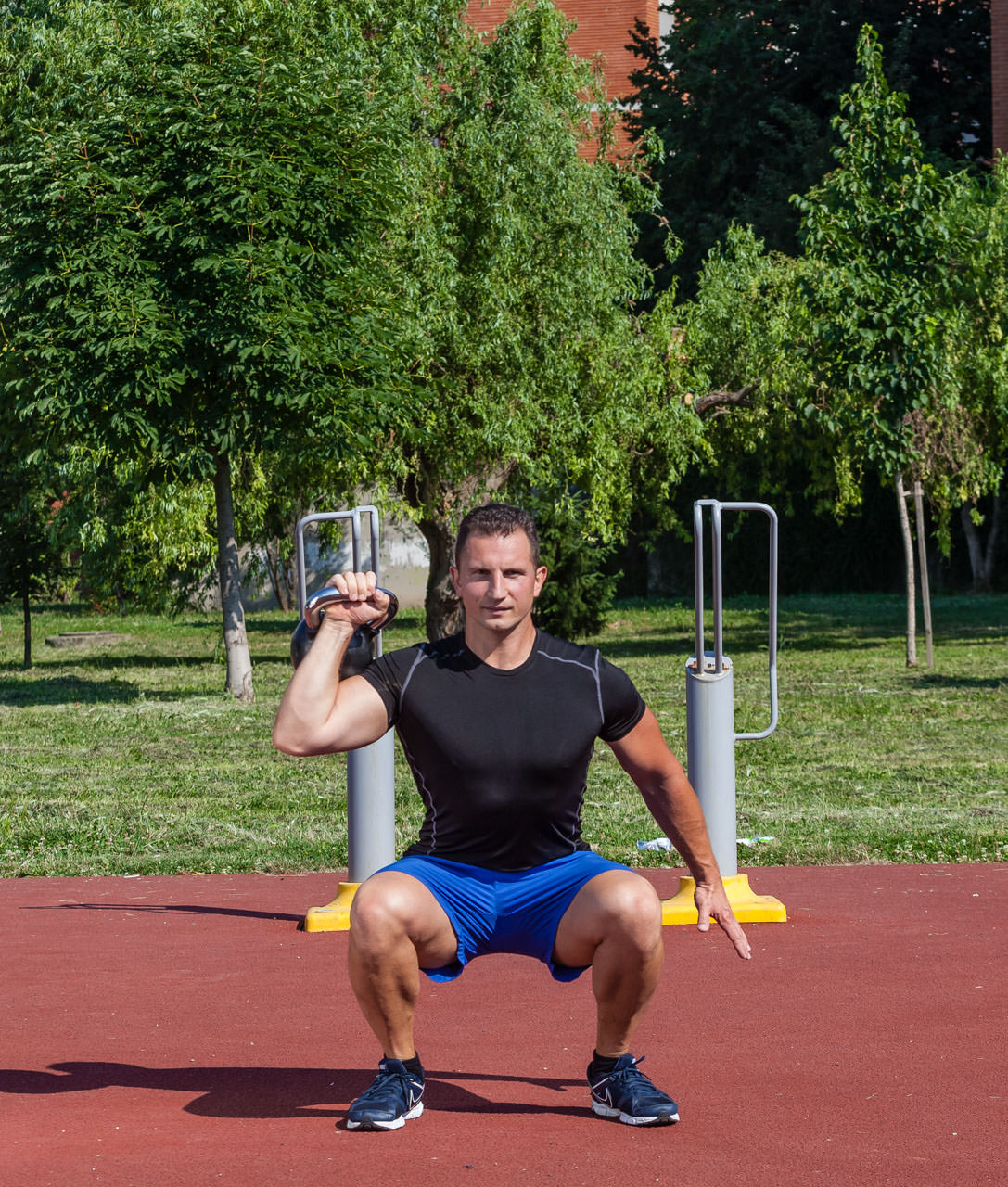 One-Arm Kettlebell Thruster frame #2