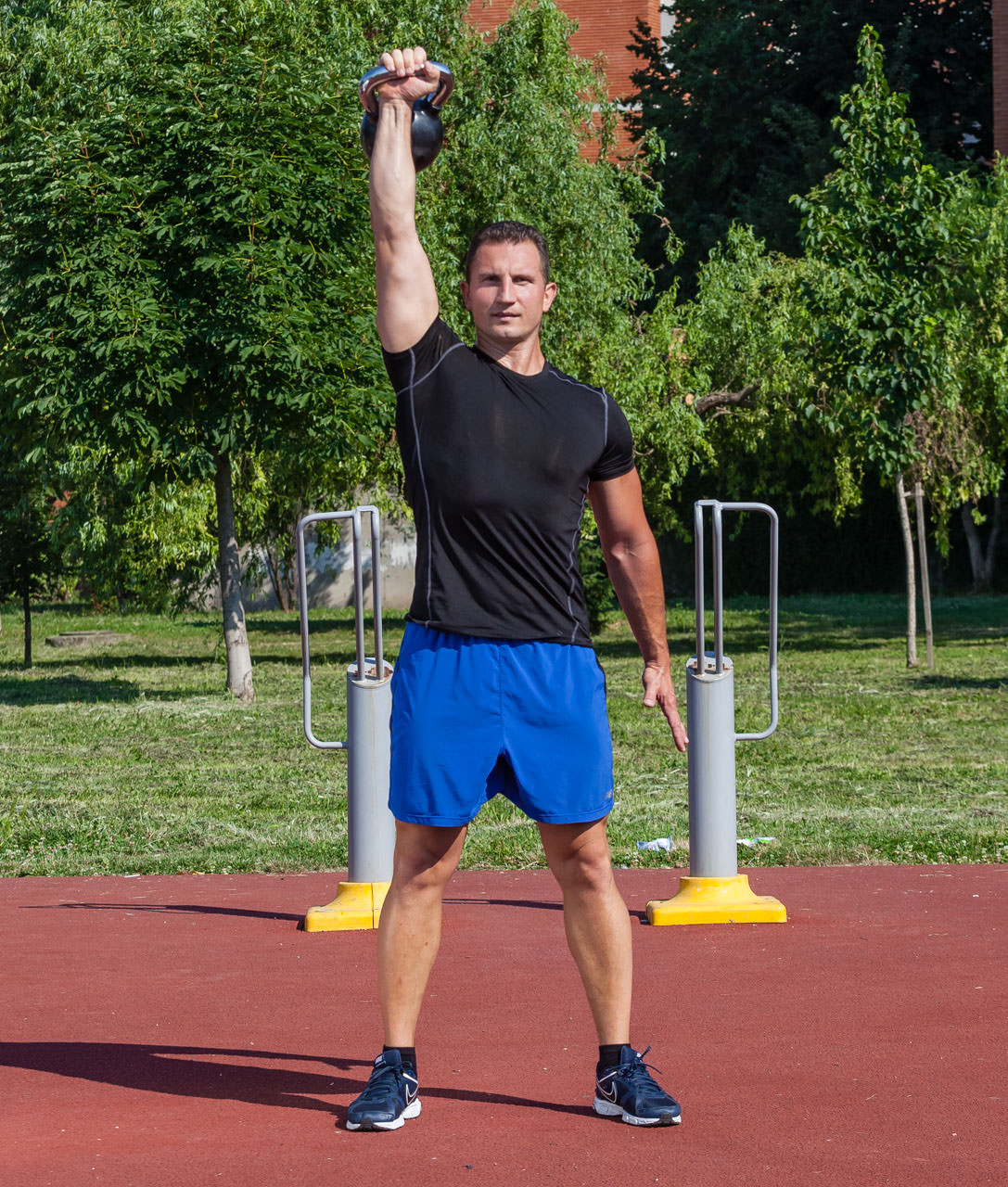 One-Arm Kettlebell Thruster frame #3