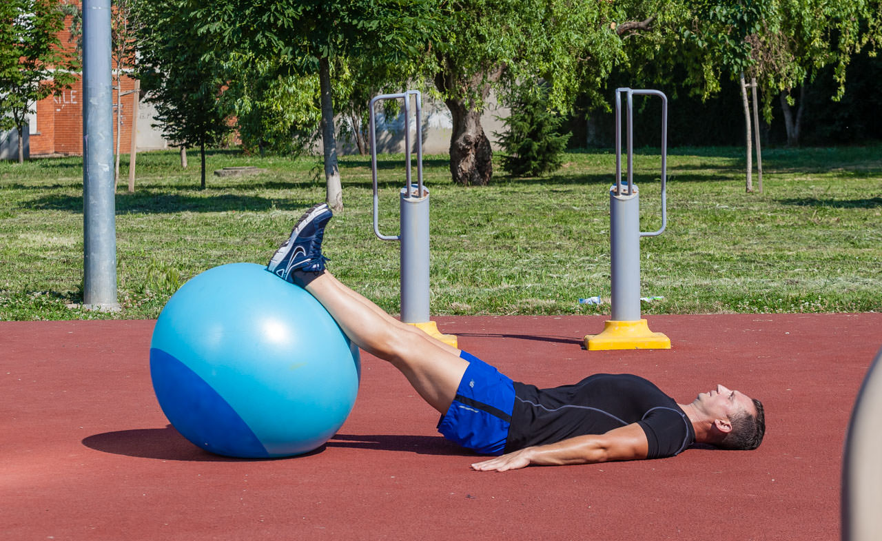 Swiss Ball Reverse Plank frame #1