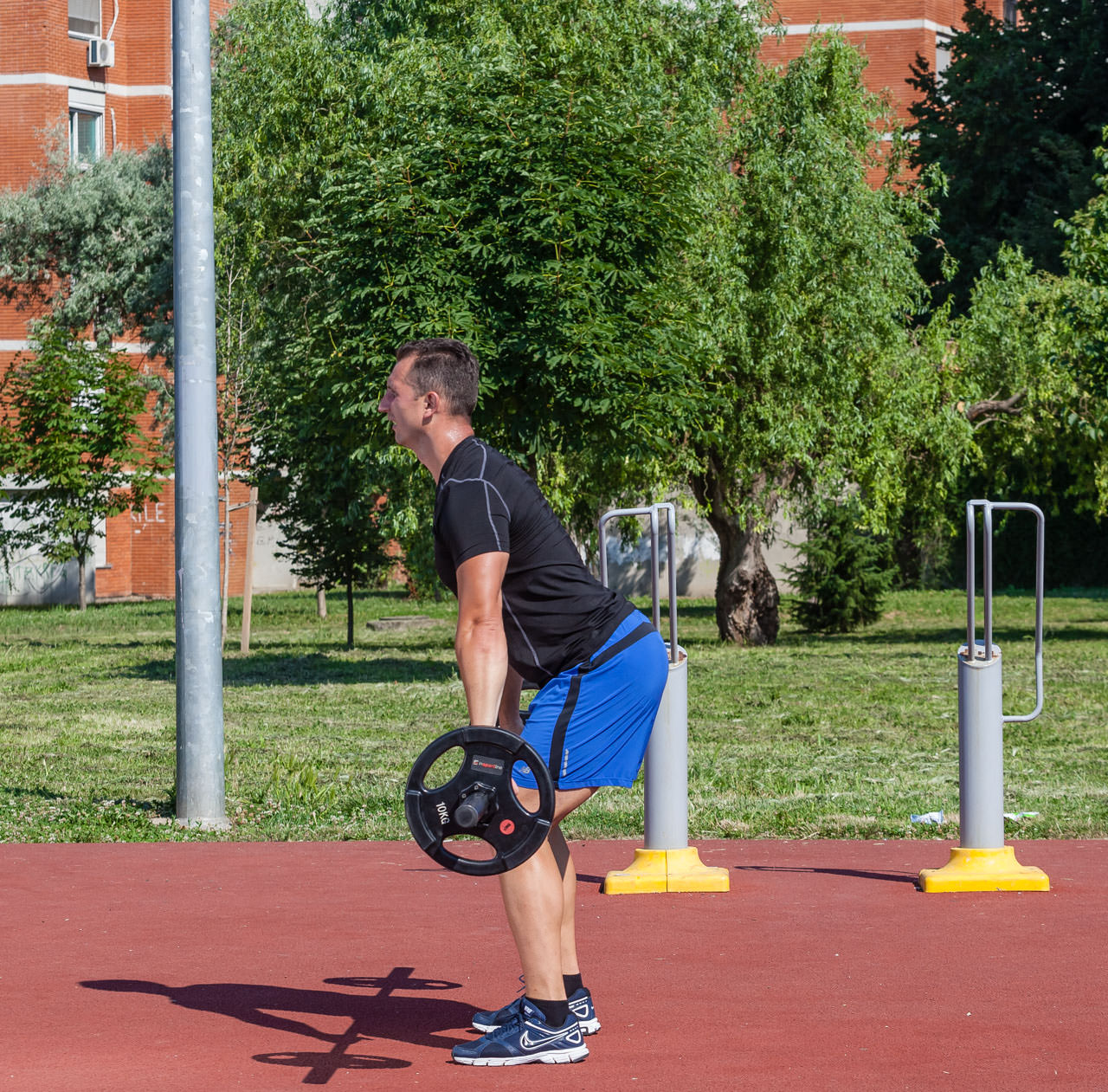 Barbell Hang Snatch frame #1