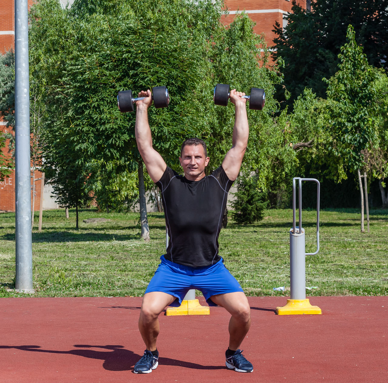 Two-Arm Dumbbell Snatch frame #2