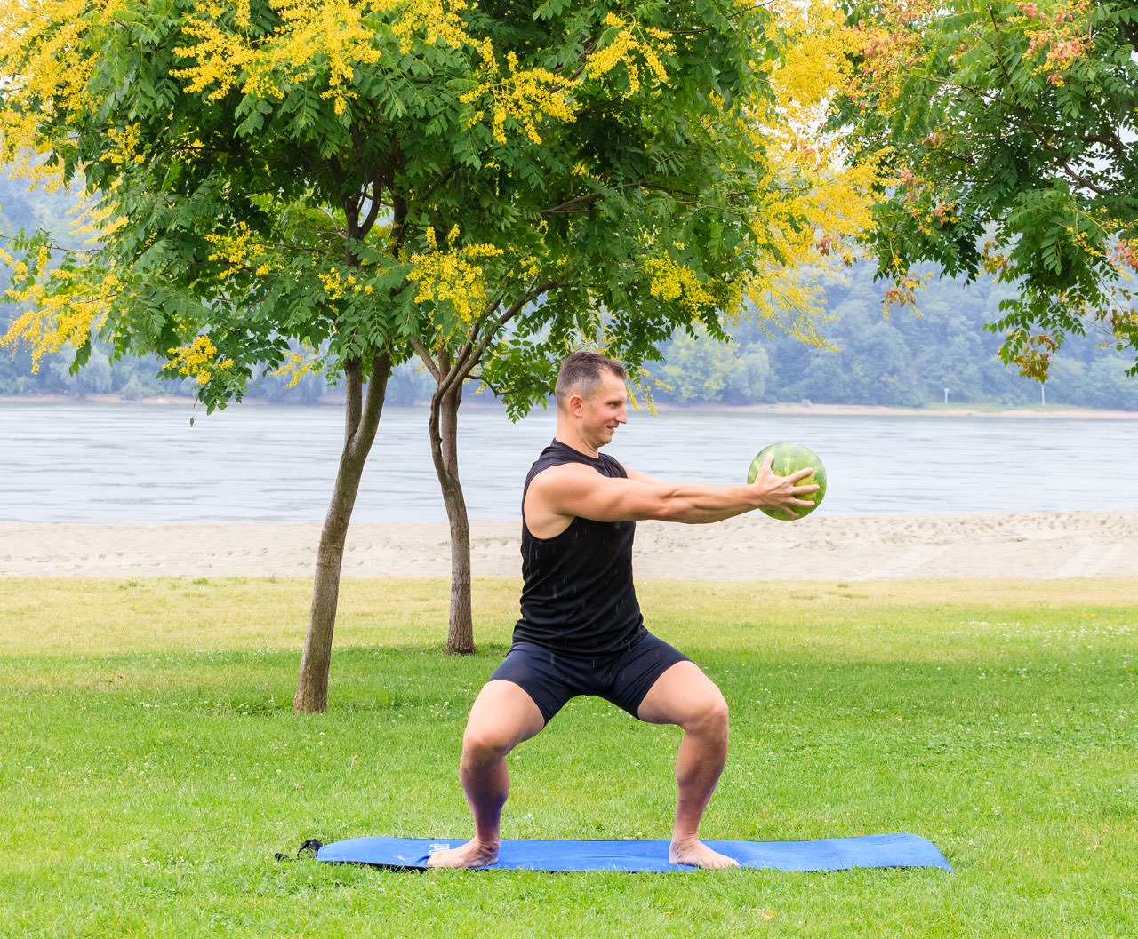 Watermelon Squat with Torso Rotation frame #3