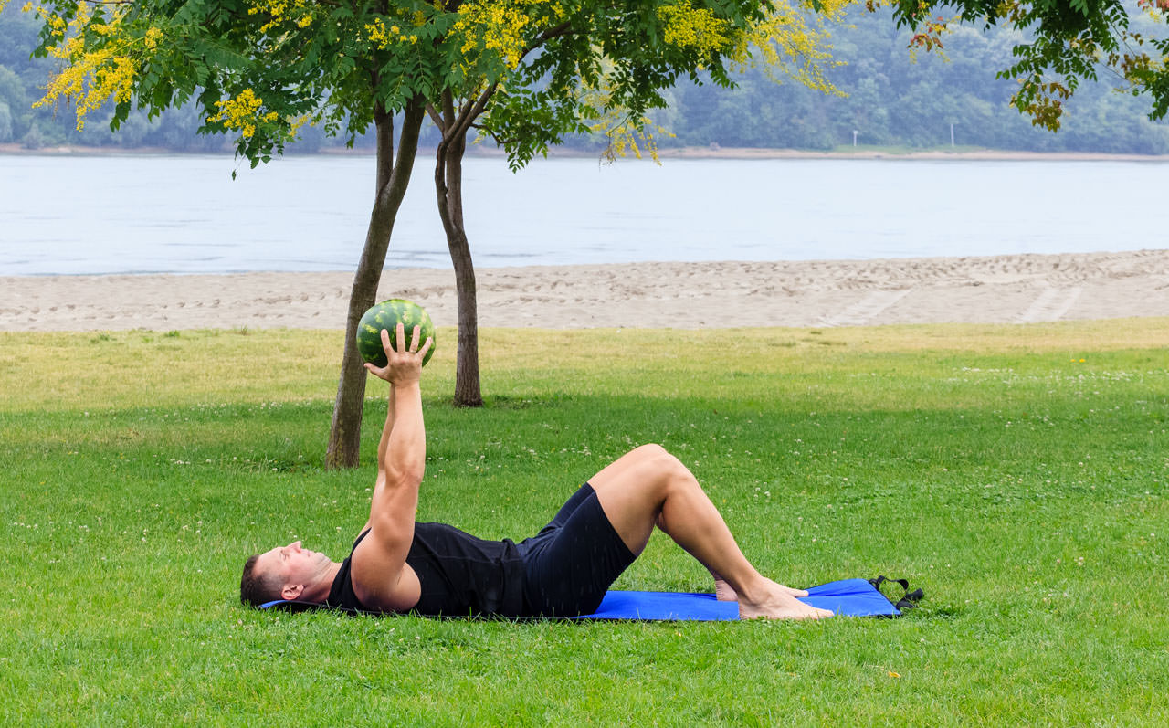 Watermelon Overhead Sit-Up frame #1