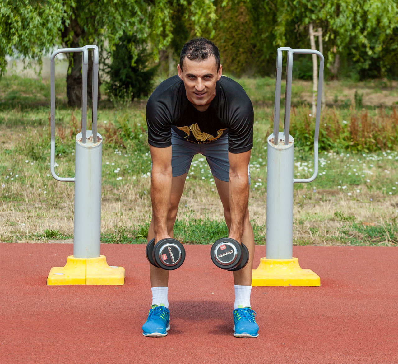 Dumbbell Bent Over Row frame #1