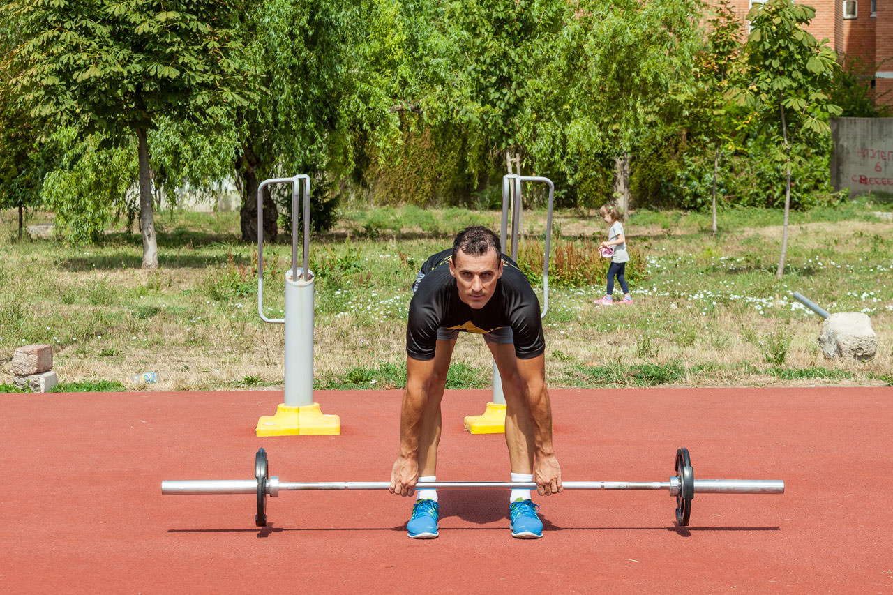 Barbell Romanian Deadlift frame #1