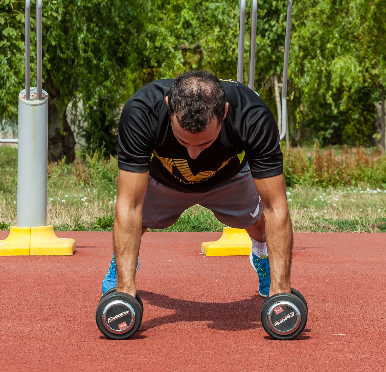 Dumbbell Push Up Renegade Row frame #5