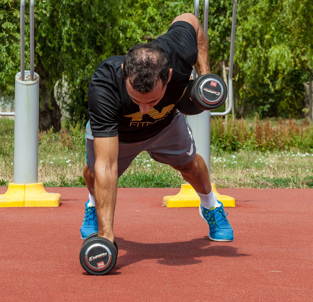 Dumbbell Push Up Renegade Row frame #6