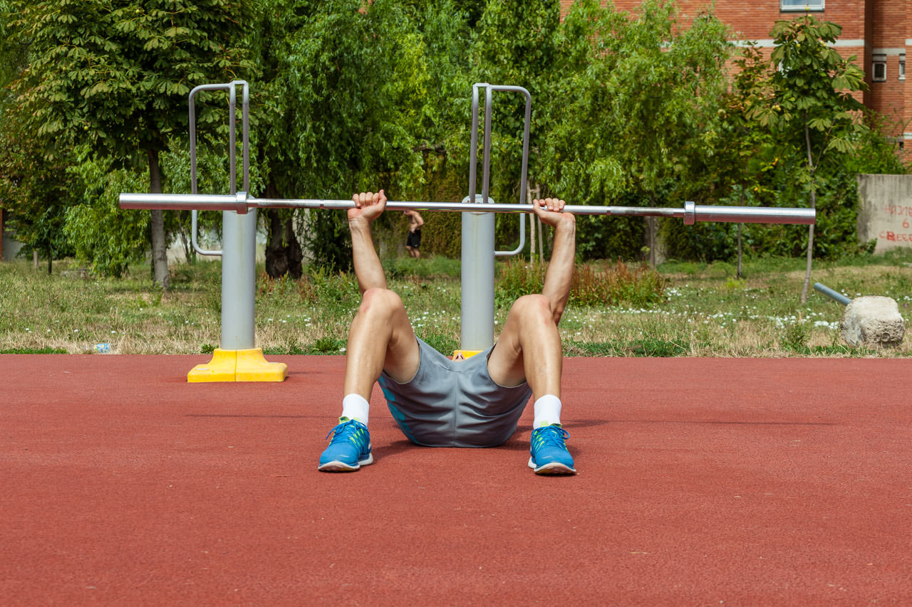 Barbell Sit Ups frame #1