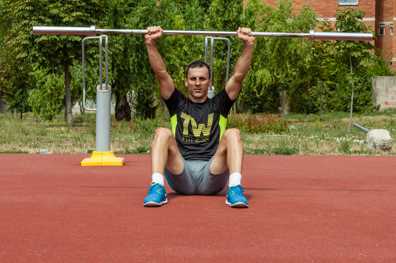 Barbell Sit Ups frame #2