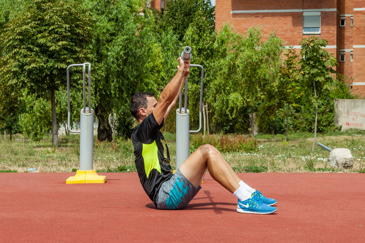 Barbell Sit Ups frame #5