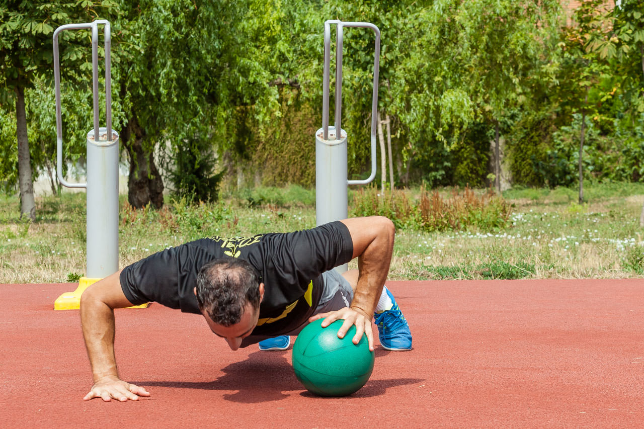 Medicine Ball Plyo Push-Up frame #5