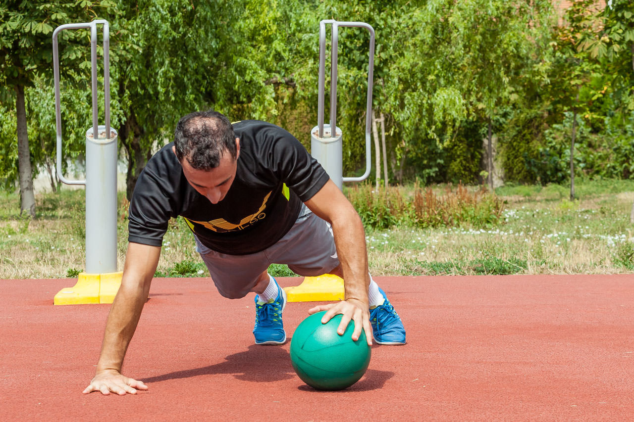 Medicine Ball Plyo Push-Up frame #4