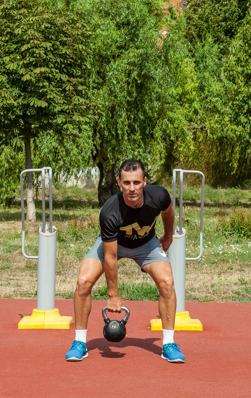 Kettlebell Clean and Press frame #1