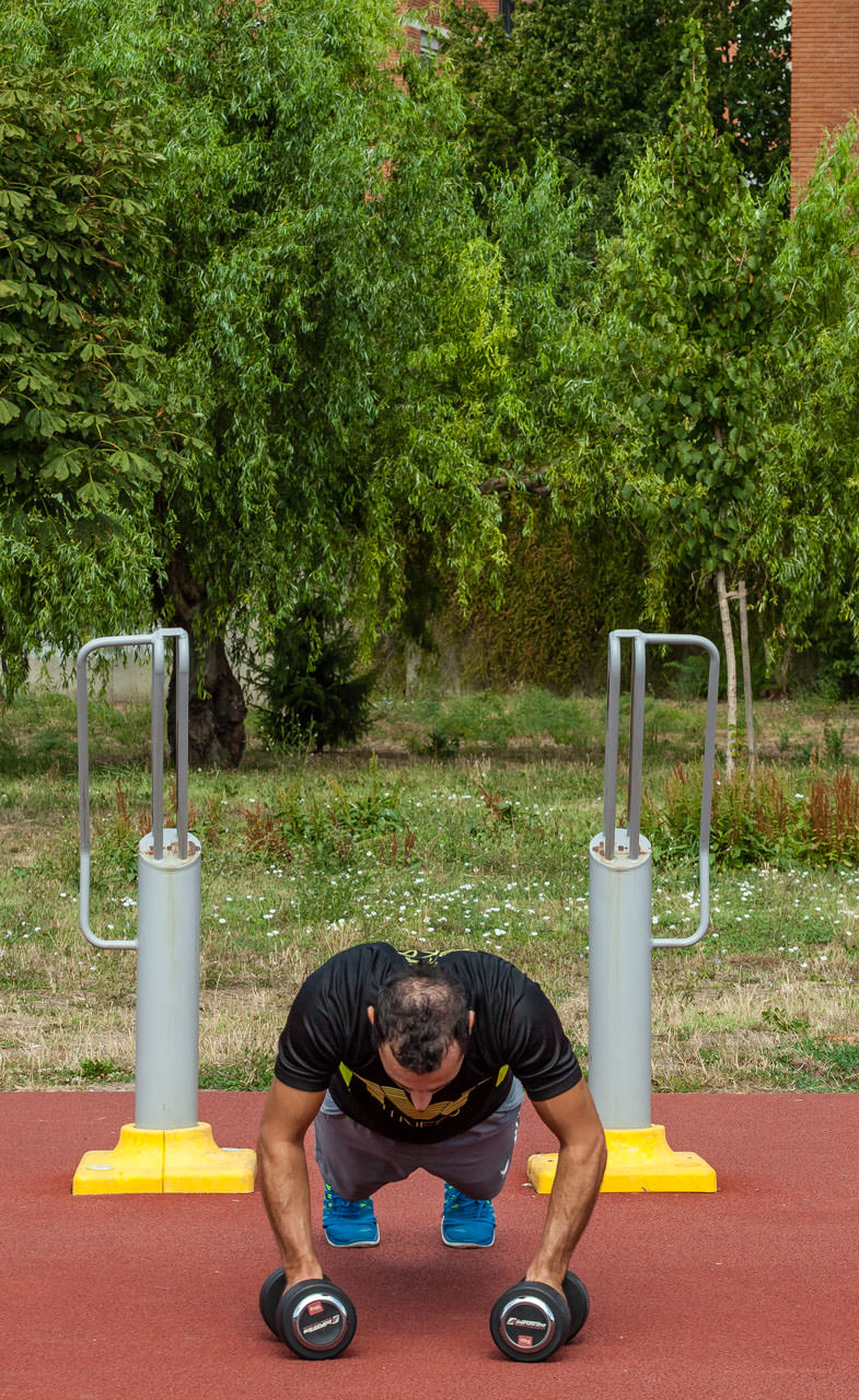 Dumbbell Burpee frame #3