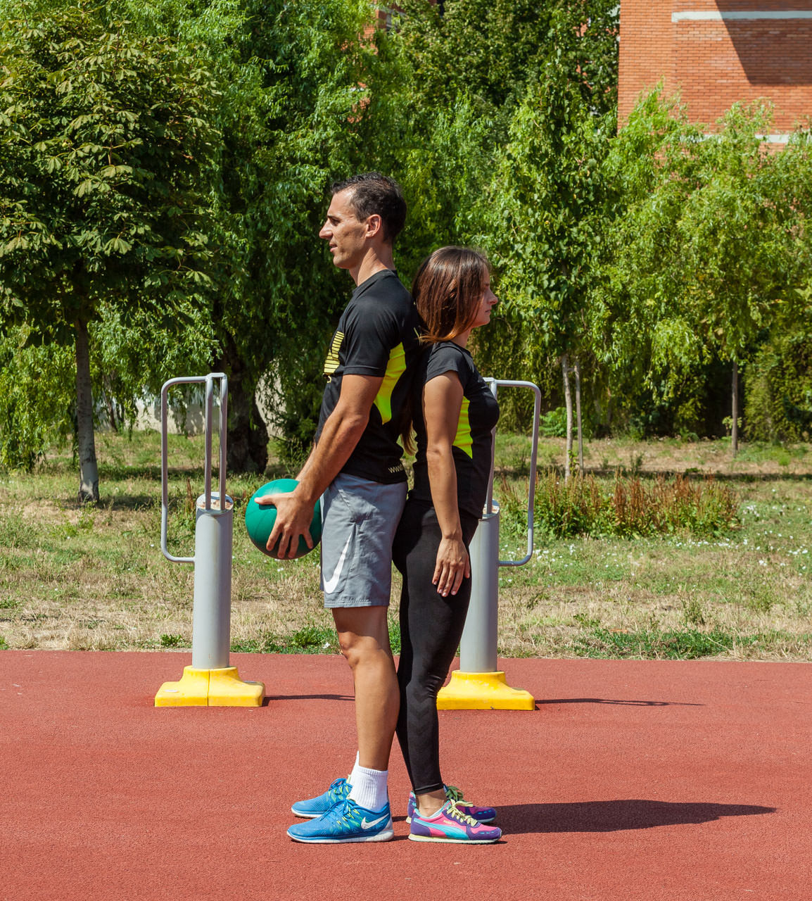 Partners Over and Under Medicine Ball frame #1