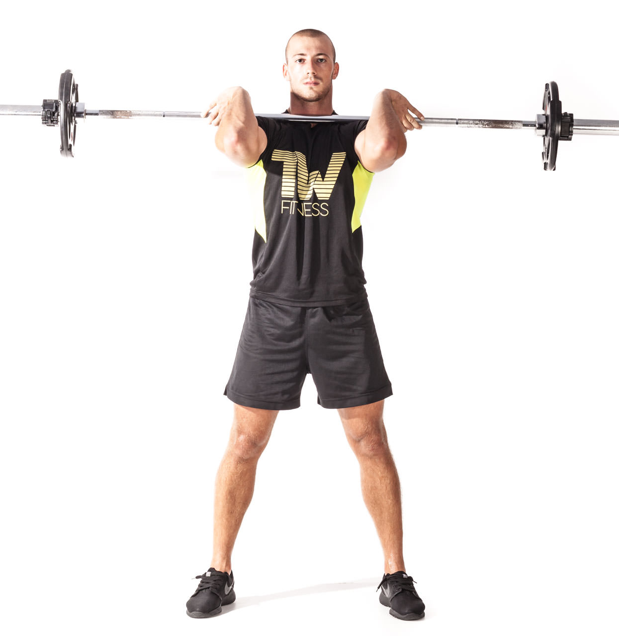 Ez bar front squat sale