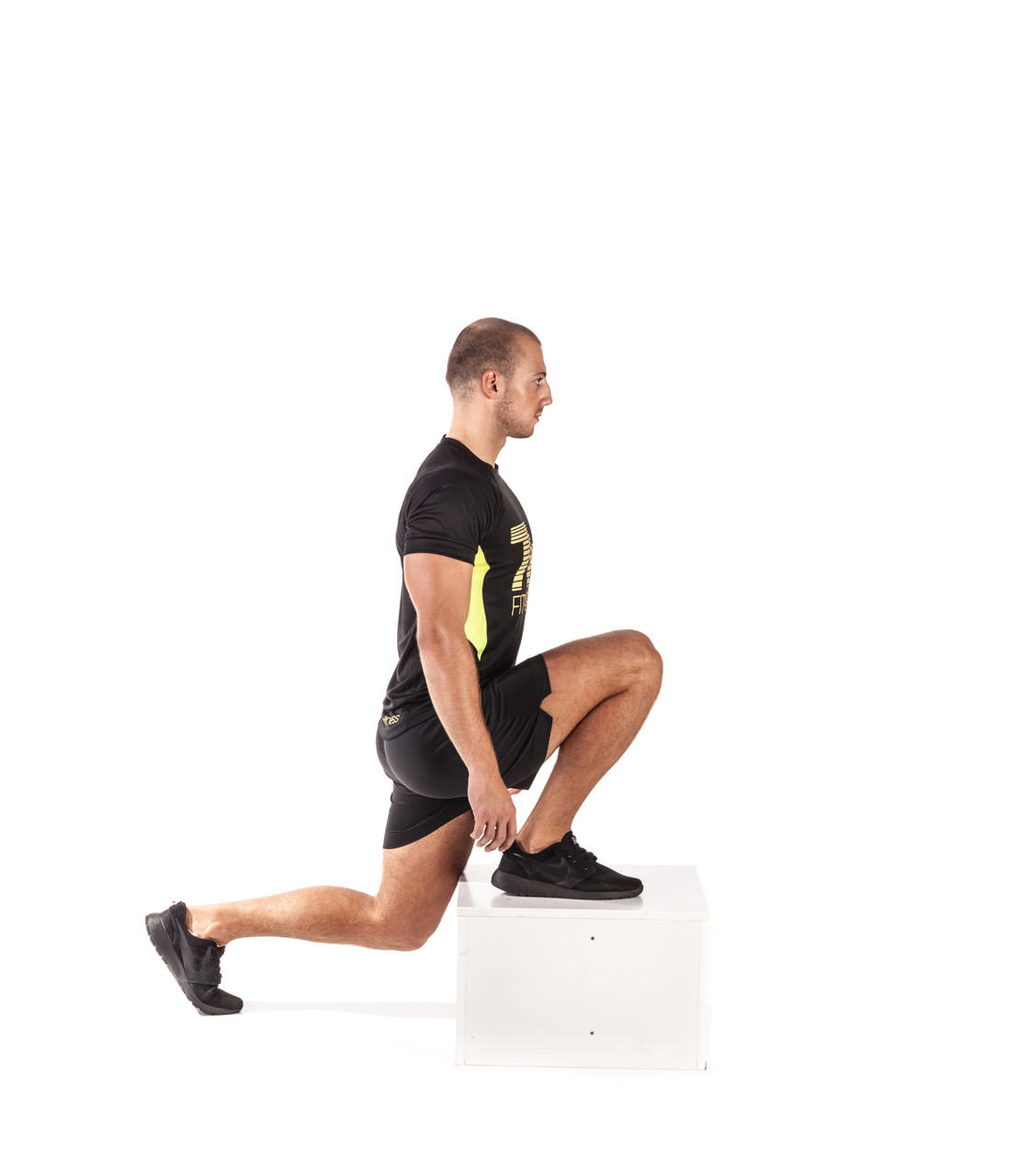 Alternating Leg Box Lunge frame #1