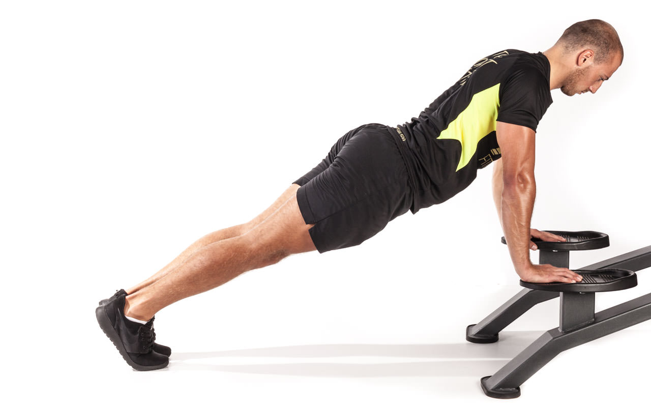 Mountain Climbers with Hands on Bench frame #1