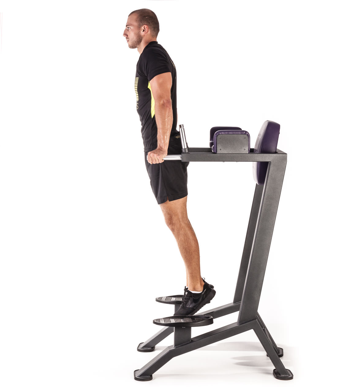 Vertical Bench Leg Raises frame #1