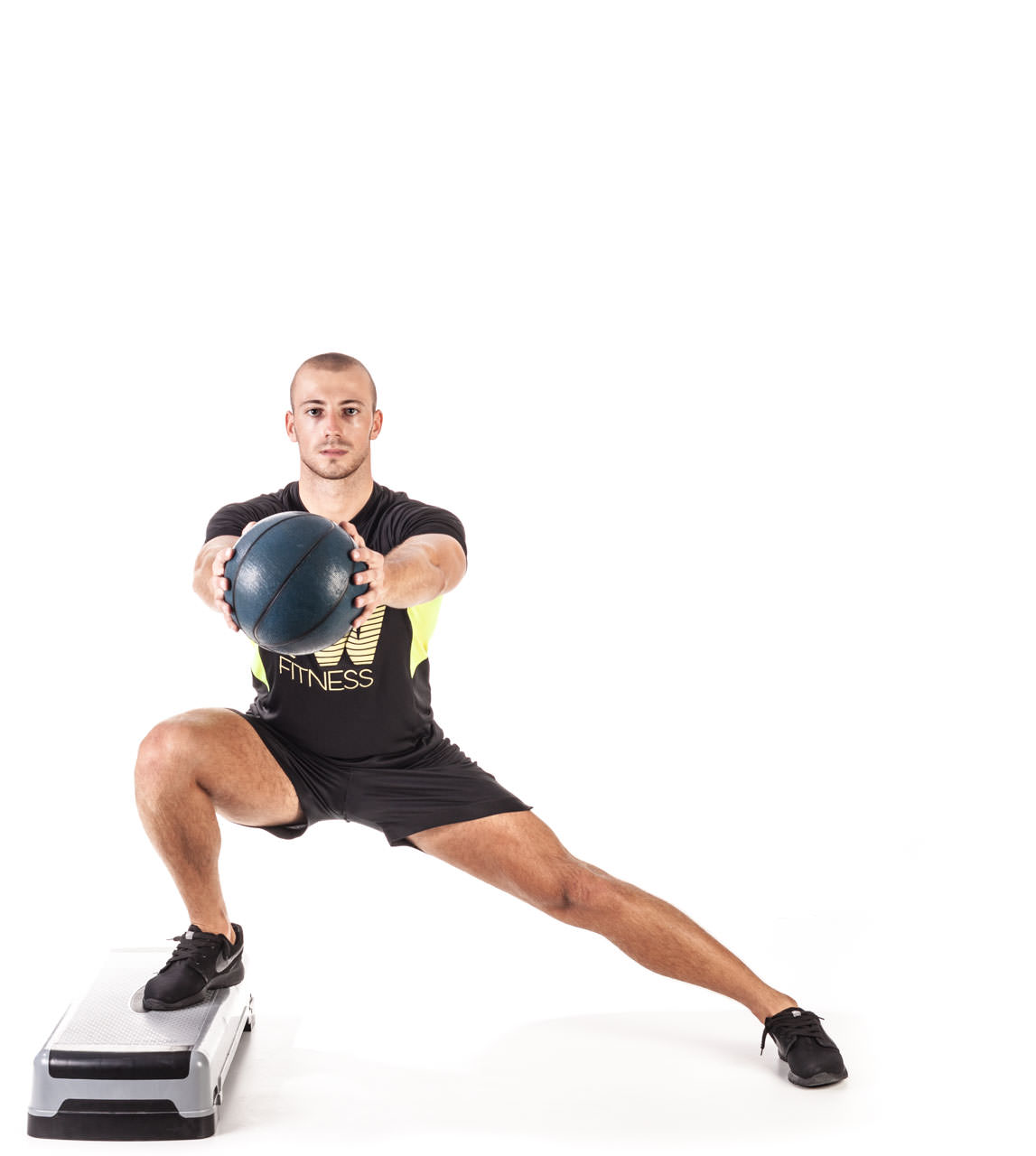 Medicine Ball Step Side Lunge frame #2