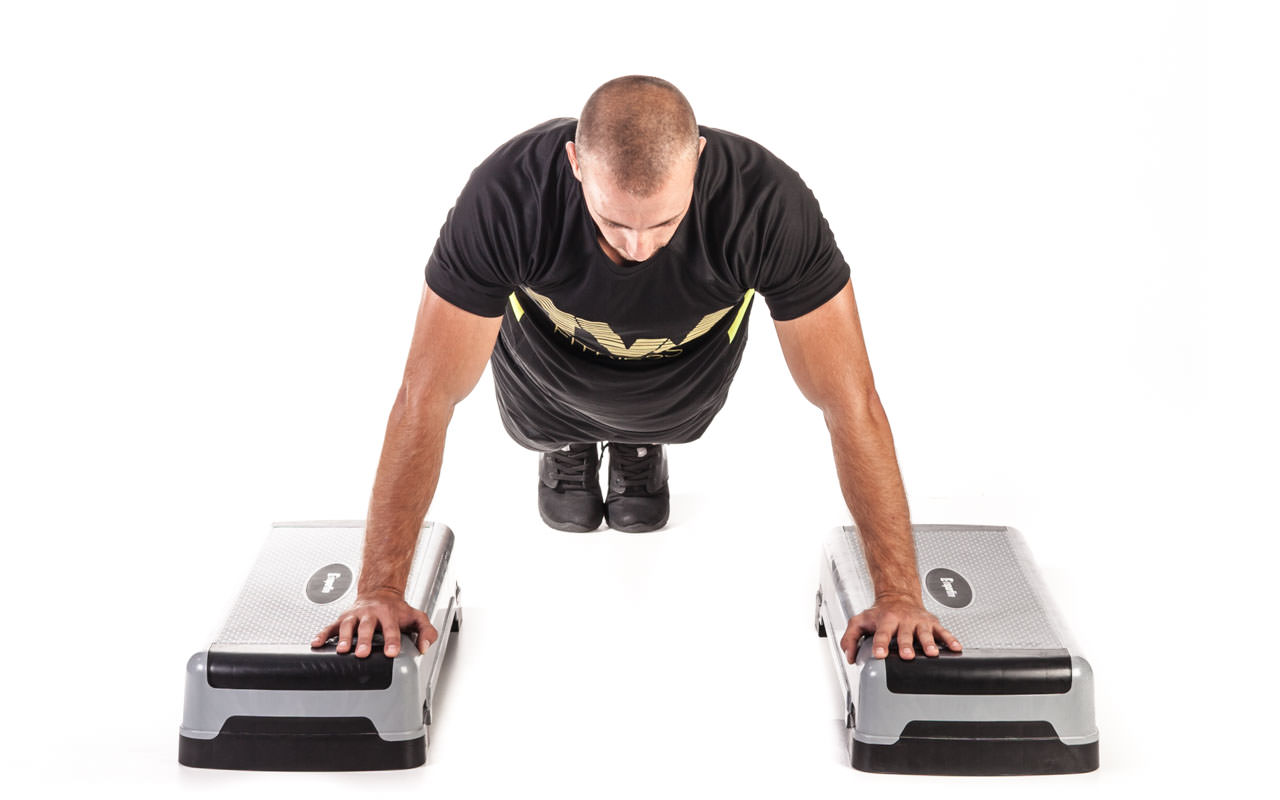 Incline Depth Push-Up frame #6