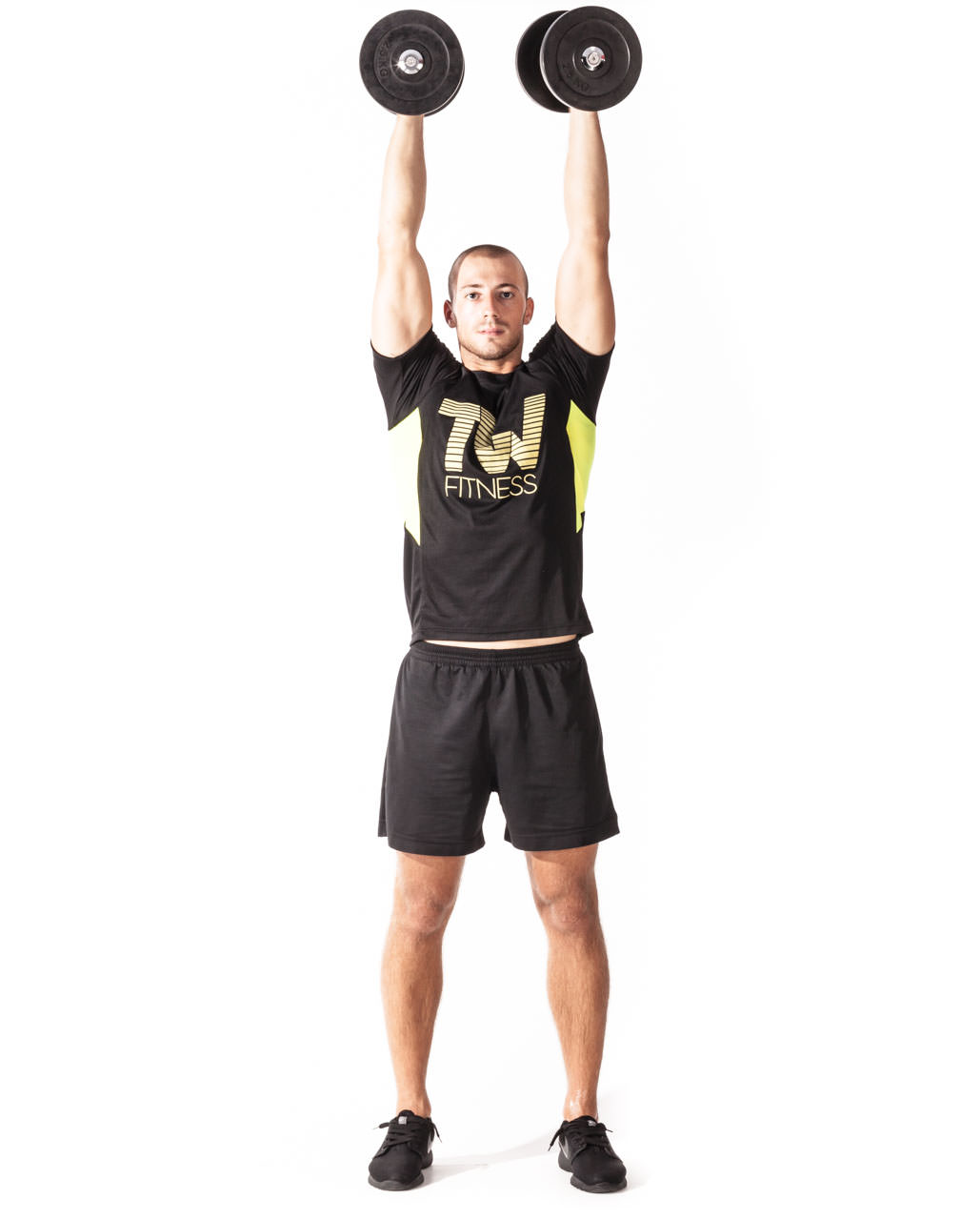 Standing Dumbbell Triceps Extension frame #1