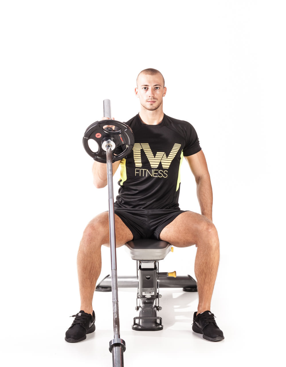 Seated One-Arm Landmine Shoulder Press frame #1