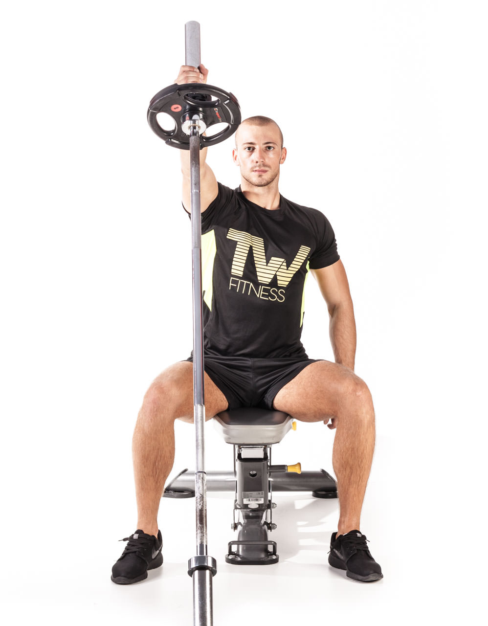 Seated One-Arm Landmine Shoulder Press frame #2