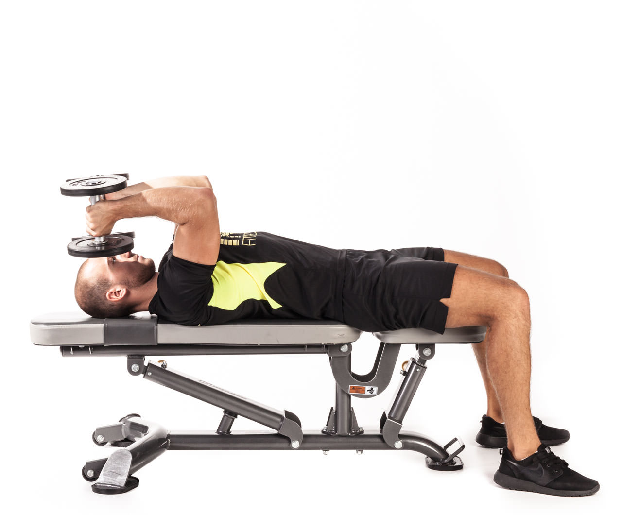 Flat Bench Triceps Extension Total Workout Fitness